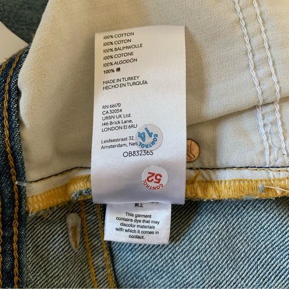 NWT Free People Maggie Mid Rise Straight Ankle Jeans Jeans Size 24 - Picture 12 of 12